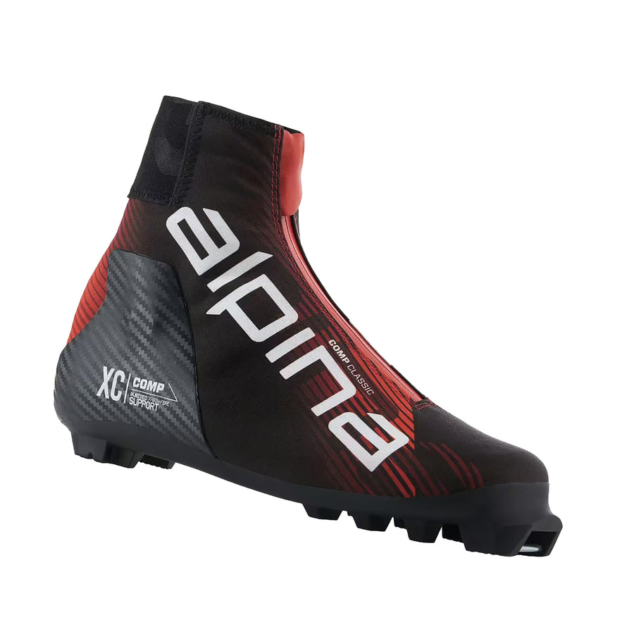 Alpina Comp Classic Boot in Red and White and Black