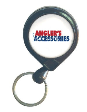 Angler's Accessories PinOn Retractors in Black and Wire