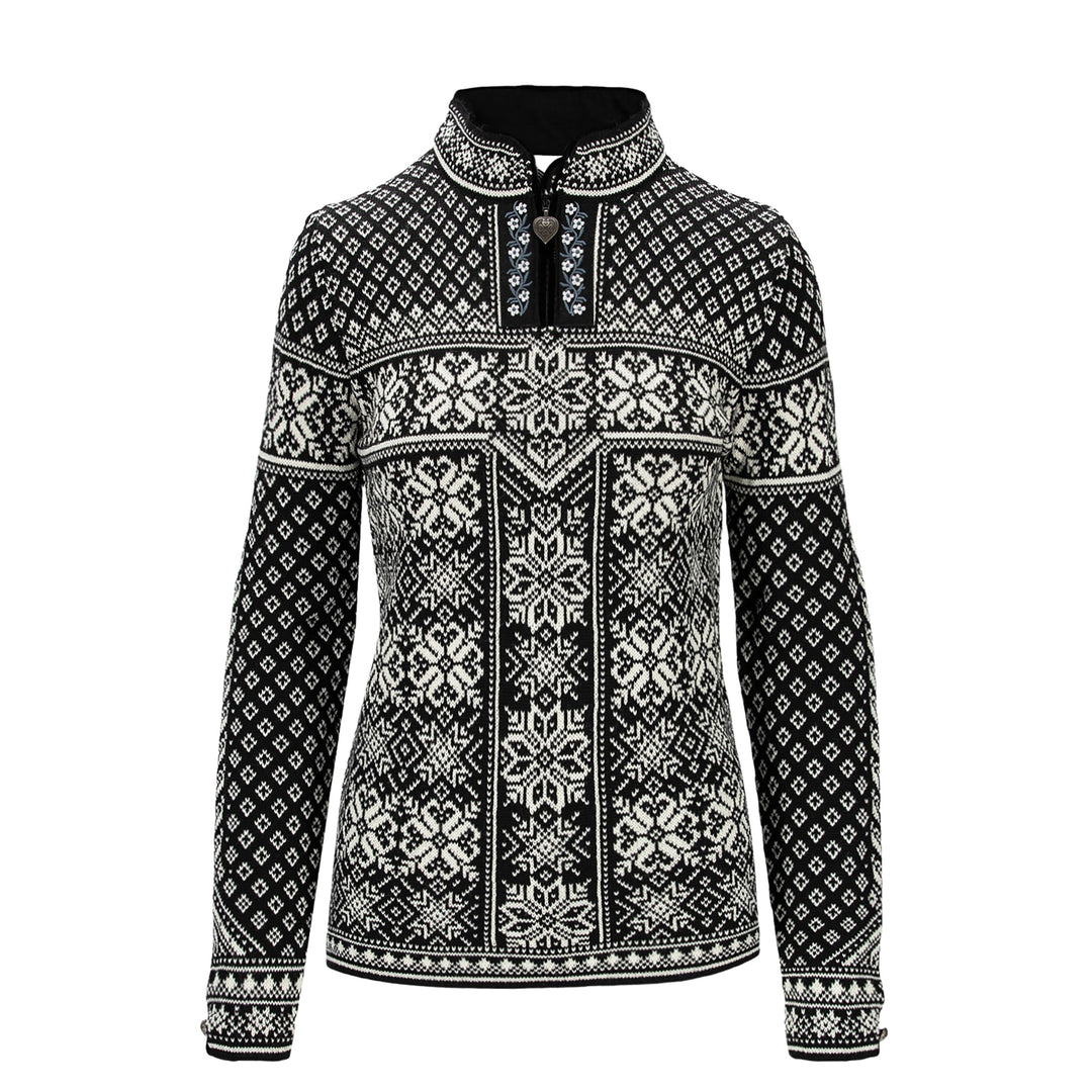Dale of Norway Peace Sweater Women's in Black and Off White