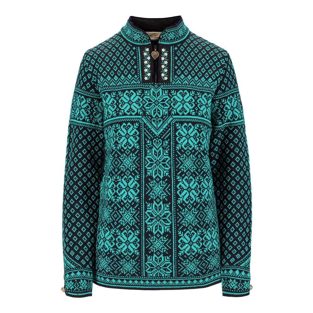 Dale of Norway Peace Sweater Womens' in Marine Peacock