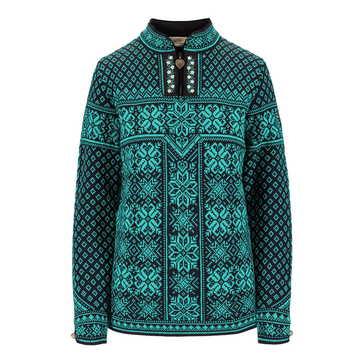 Dale of Norway Peace Sweater Womens' in Marine Peacock