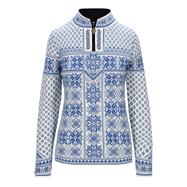 Dale of Norway Peace Sweater Womens' in Off White and Ultramarine