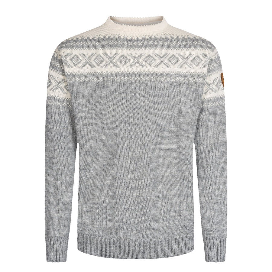 Dale of Norway Cortina 1956 Sweater in Light Charcoal Mel Off White