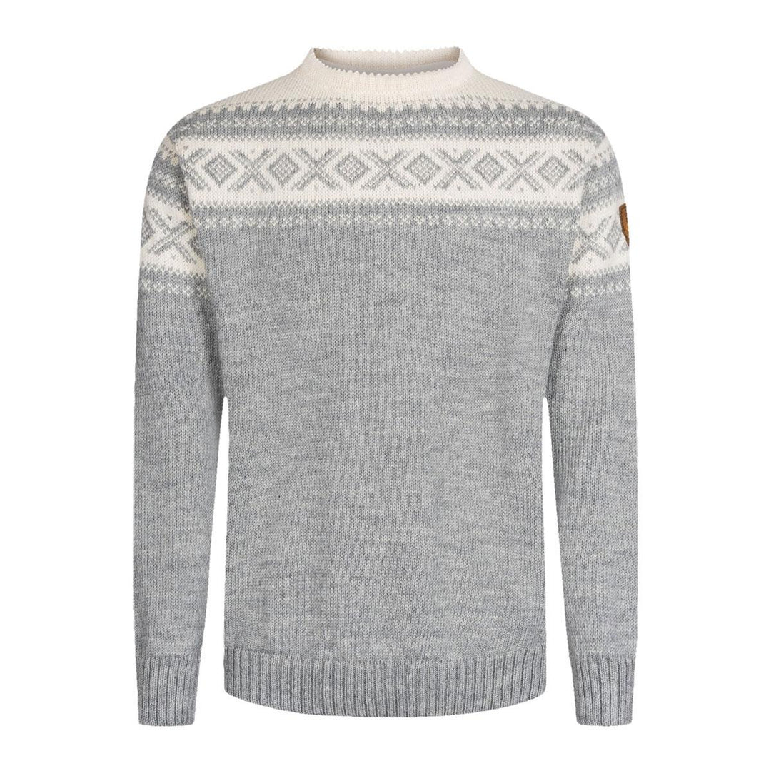 Dale of Norway Cortina 1956 Sweater in Light Charcoal Mel Off White