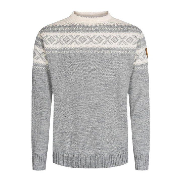 Dale of Norway Cortina 1956 Sweater in Light Charcoal Mel Off White