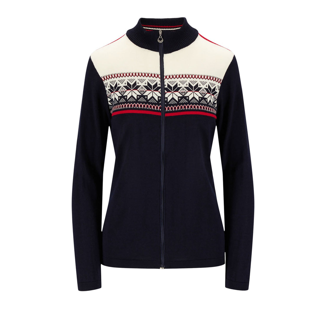 Dale of Norway Liberg Jacket Womens' in Marine Off White Raspberry