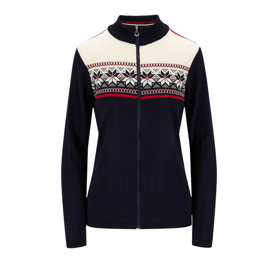 Dale of Norway Liberg Jacket Womens' in Marine Off White Raspberry