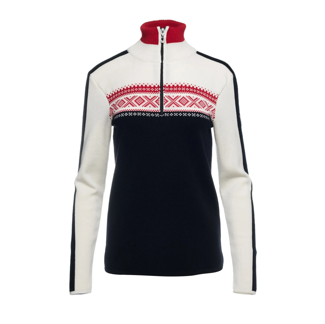 Dale of Norway Dystingen Sweater Women's in Black Off White Raspberry