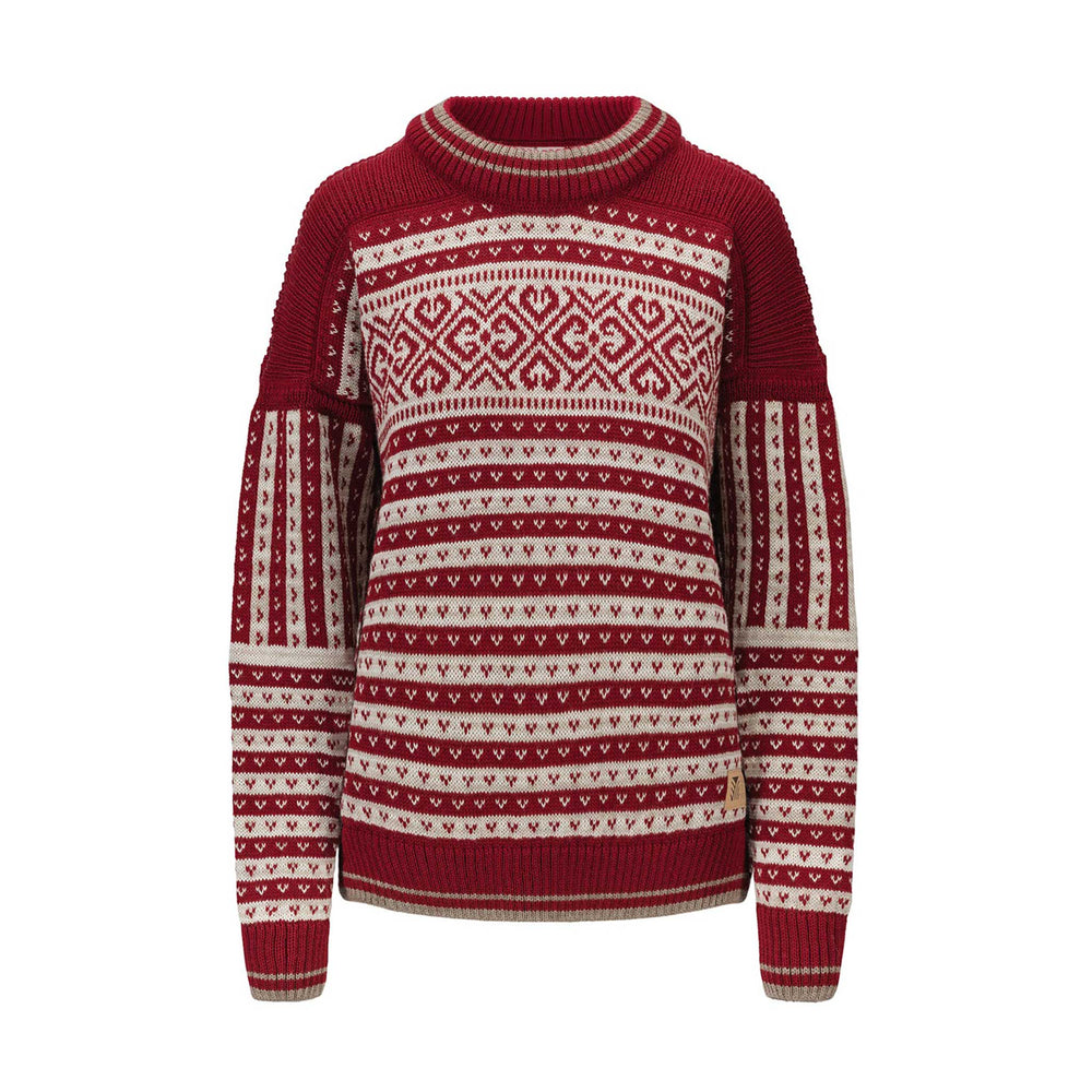 Dale of Norway Ramberg Sweater Women's in Redrose Mountainstone Sand Mel