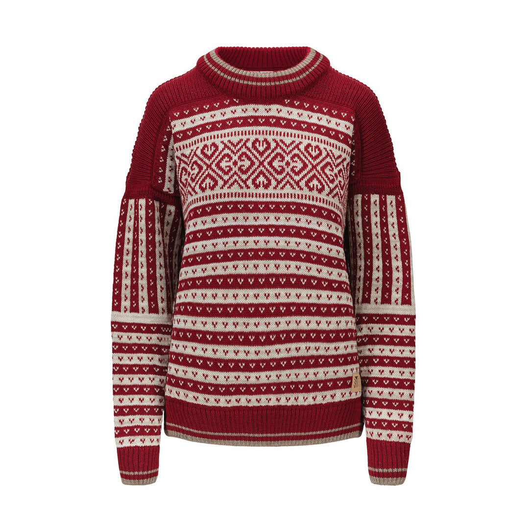 Dale of Norway Ramberg Sweater Women's in Redrose Mountainstone Sand Mel