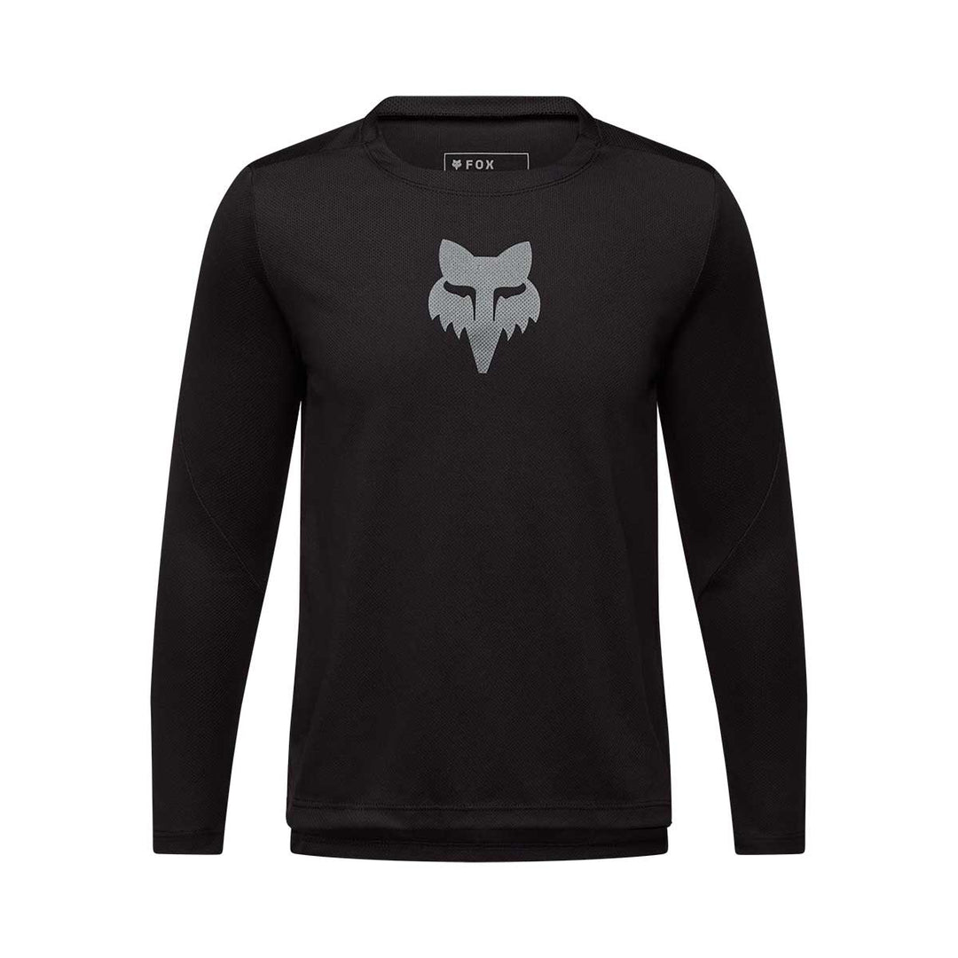 Fox Ranger Fox Head Long Sleeve Jersey Kids' in Black