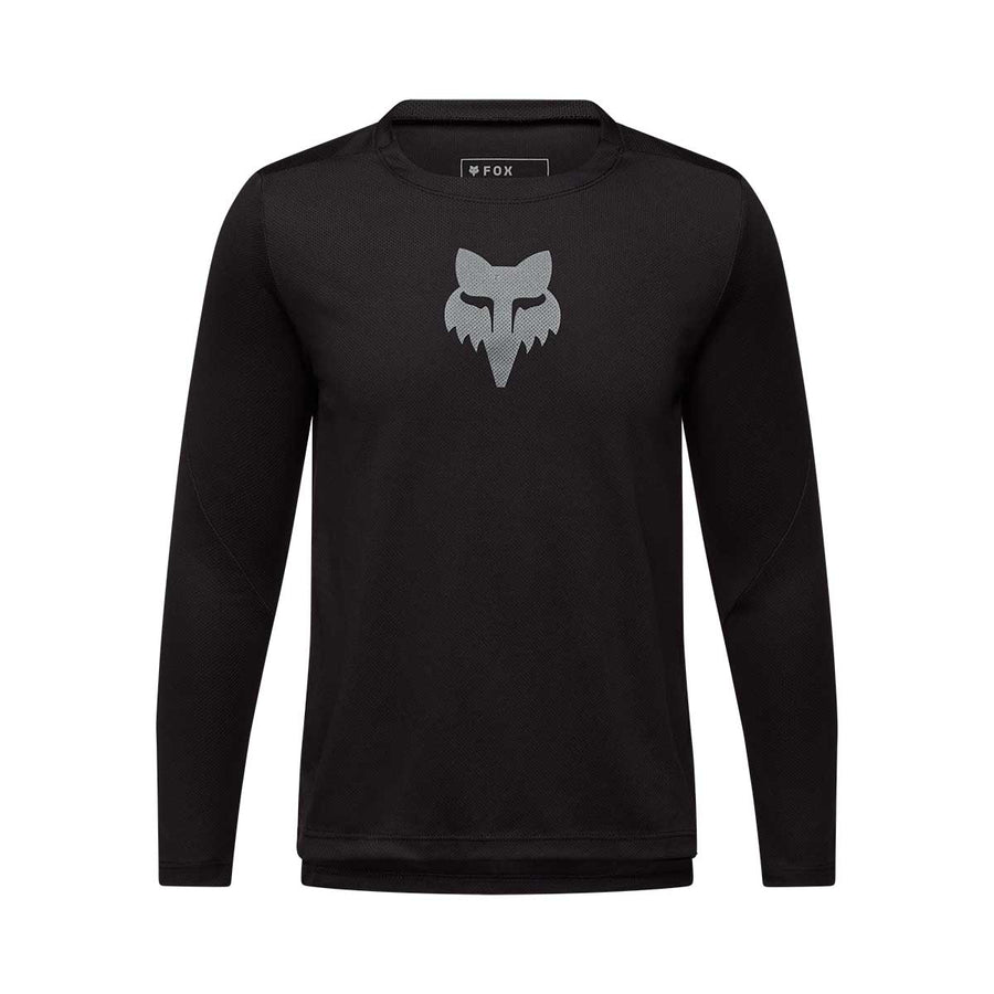 Fox Ranger Fox Head Long Sleeve Jersey Kids' in Black
