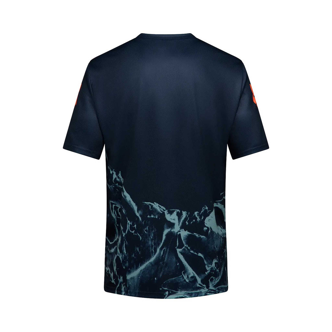 Fox Head Ranger Image Print Short Sleeve Jersey Kids in Dark Blue