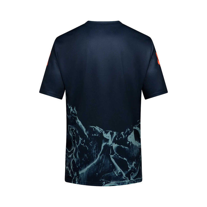 Fox Head Ranger Image Print Short Sleeve Jersey Kids in Dark Blue