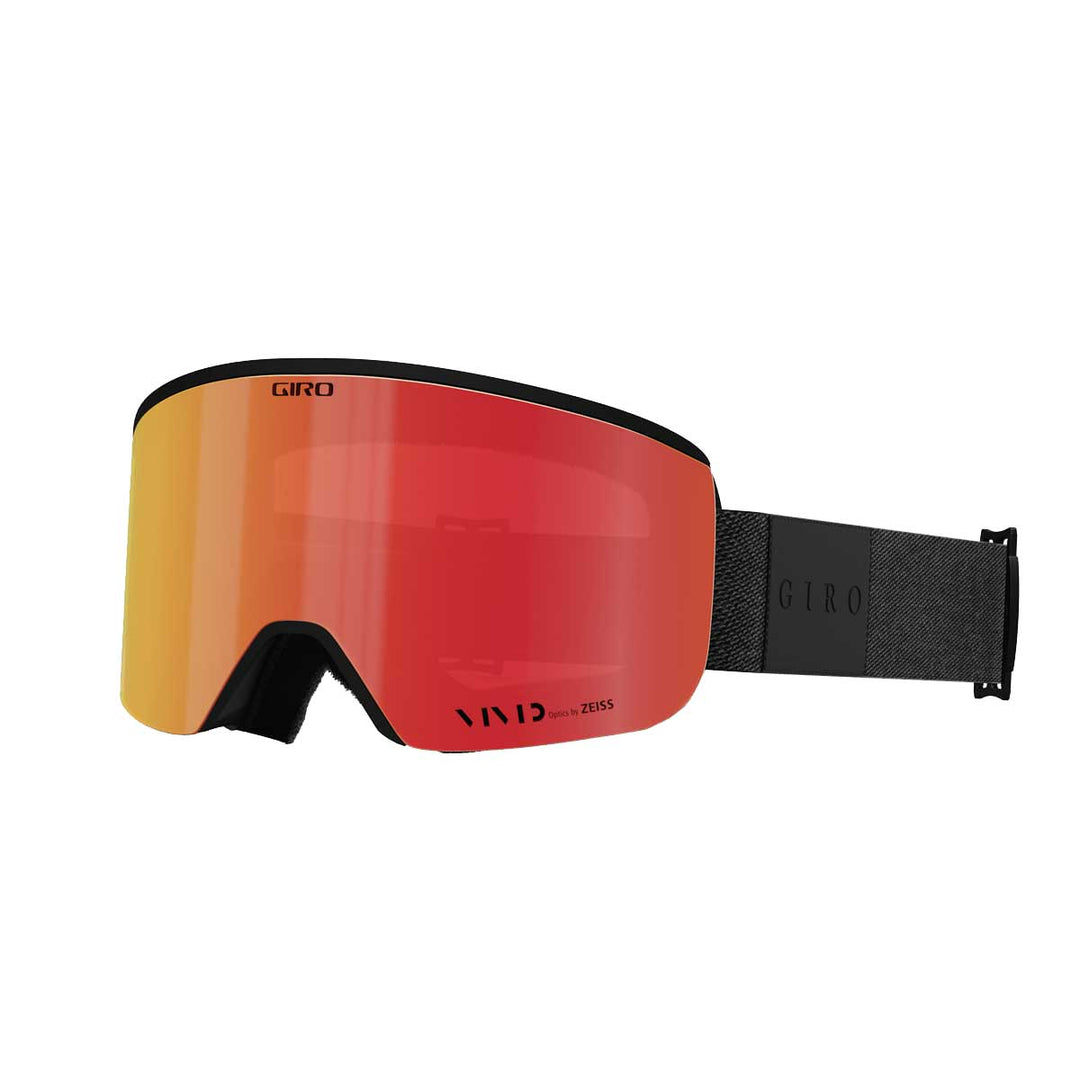 Giro Axis Goggle with Bonus Lens in Black Mono with Vivid Ember