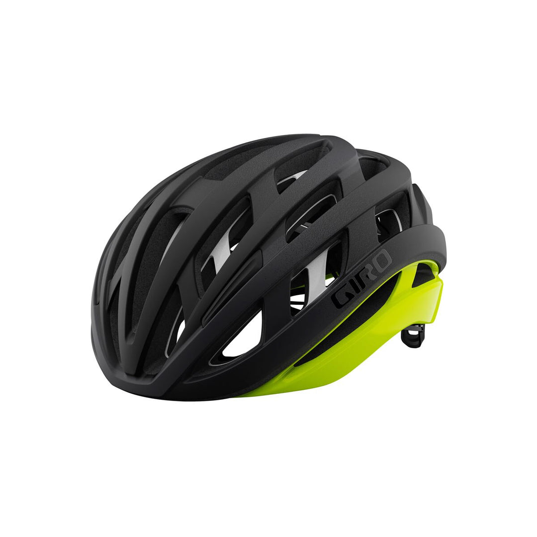 Giro Helios Spherical Helmet in Matte Black with Highlight Yellow