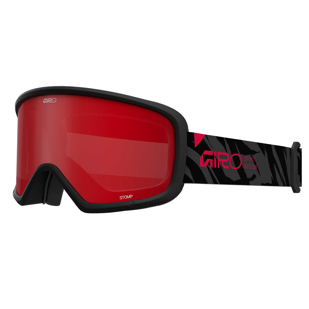 Giro Stomp Goggles - Kids' in Black-Rush-Scarlet-with-Amber