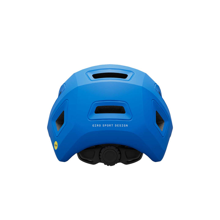 Giro Scamp MIPS II Junior bike helmet in Matte Blue Jewel, featuring a lightweight design, child-friendly fit system, multiple ventilation openings, and integrated MIPS technology for enhanced comfort and protection on neighborhood rides and family bike adventures.