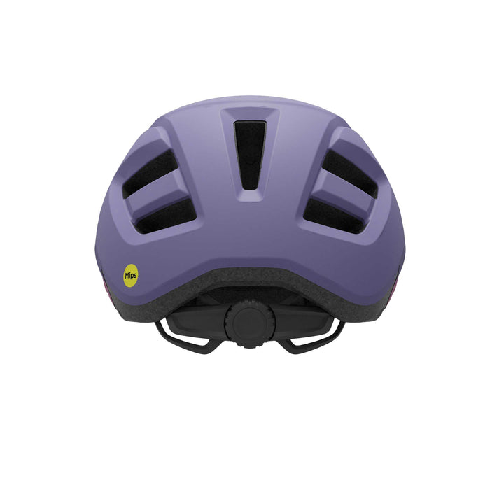 Giro Fixture MIPS II Youth mountain bike helmet in Matte Pink and Purple, featuring durable trail-ready construction, extended rear coverage, multiple ventilation ports, and integrated MIPS technology for added protection and comfort for young riders.