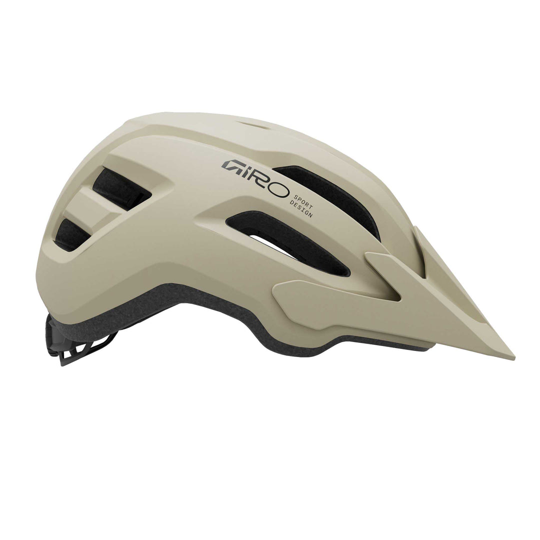 Giro Fixture MIPS II Youth mountain bike helmet in Matte Stone, featuring durable trail-ready construction, extended rear coverage, multiple ventilation ports, and integrated MIPS technology for added protection and comfort for young riders.