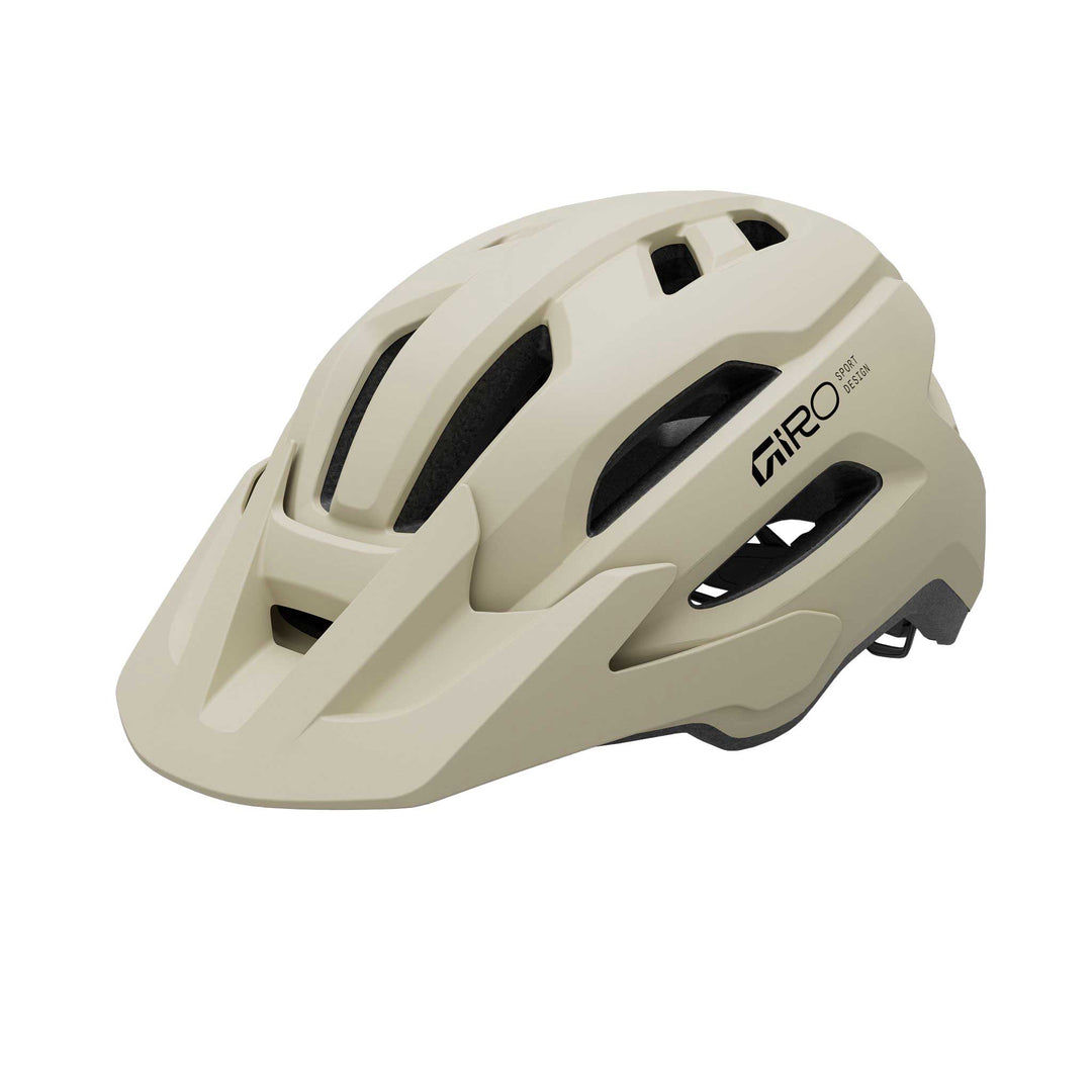 Giro Fixture MIPS II Youth mountain bike helmet in Matte Stone, featuring durable trail-ready construction, extended rear coverage, multiple ventilation ports, and integrated MIPS technology for added protection and comfort for young riders.