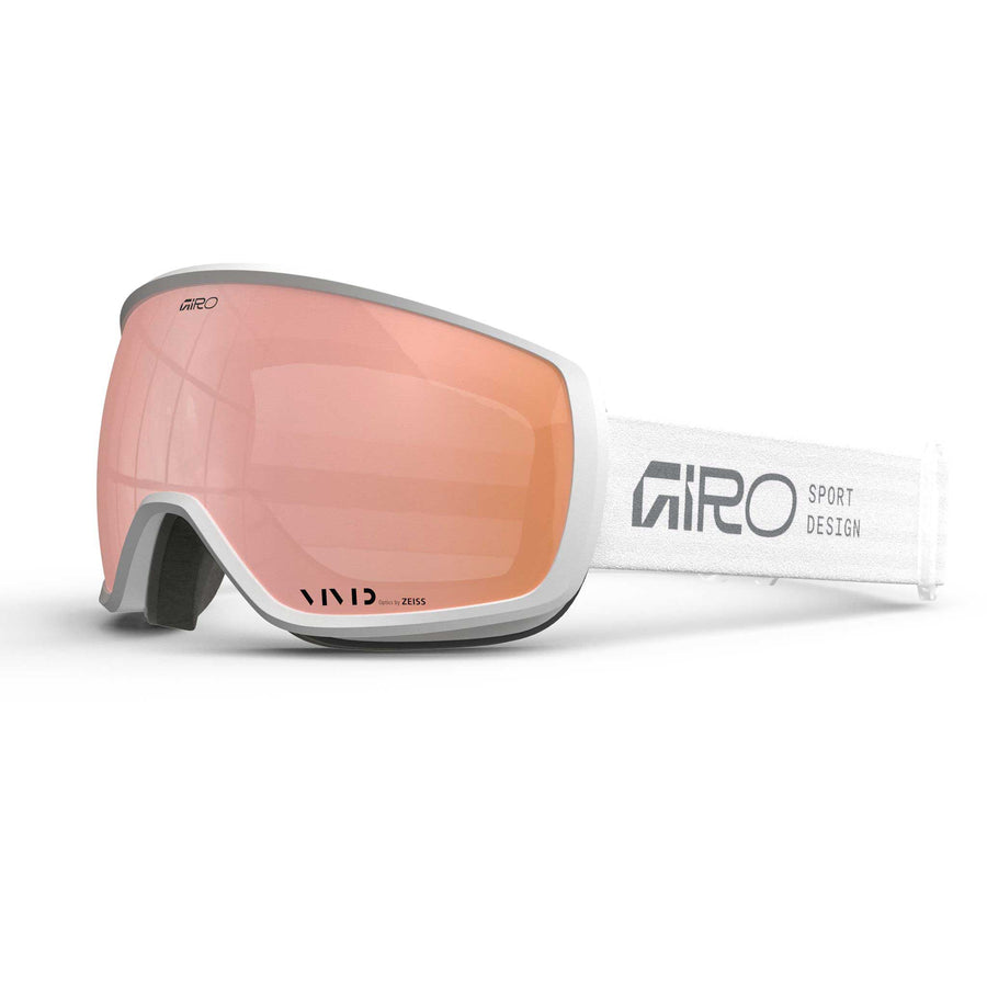Giro Balance II Goggle in White Silver Rose Gold with Vivid Rose Gold.