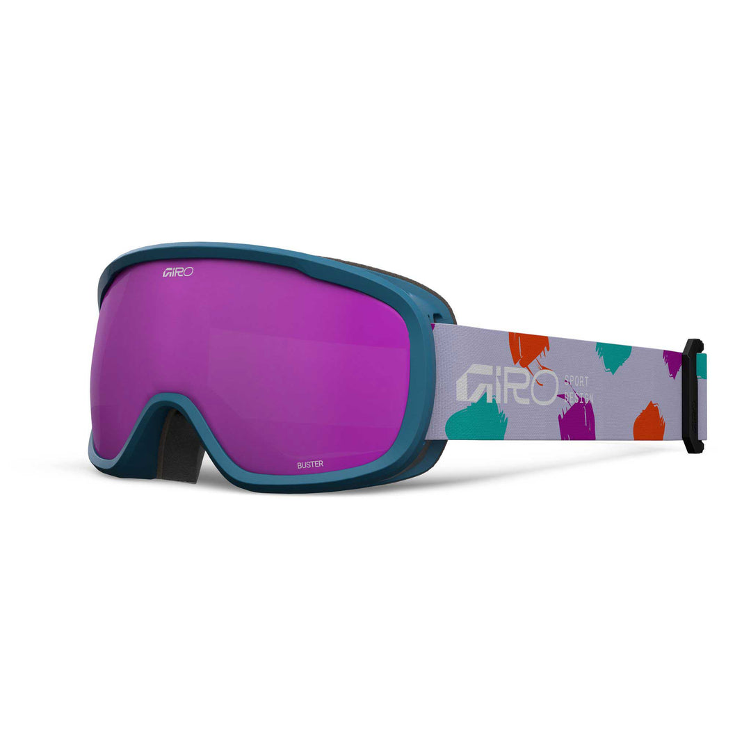 Giro Kid's Buster Goggle Teal Pink Painted with Amber Pink.