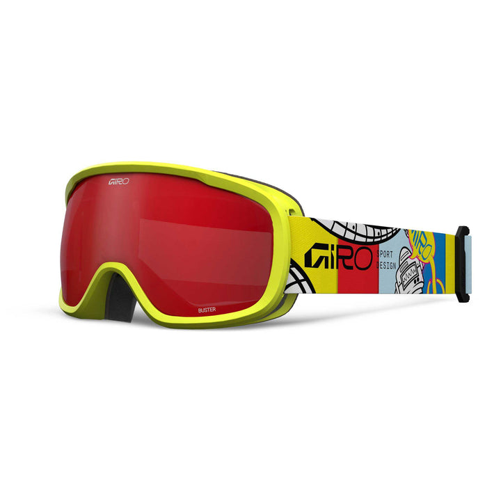Giro Kid's Buster Goggle Yellow with Amber Scarlet Robot.