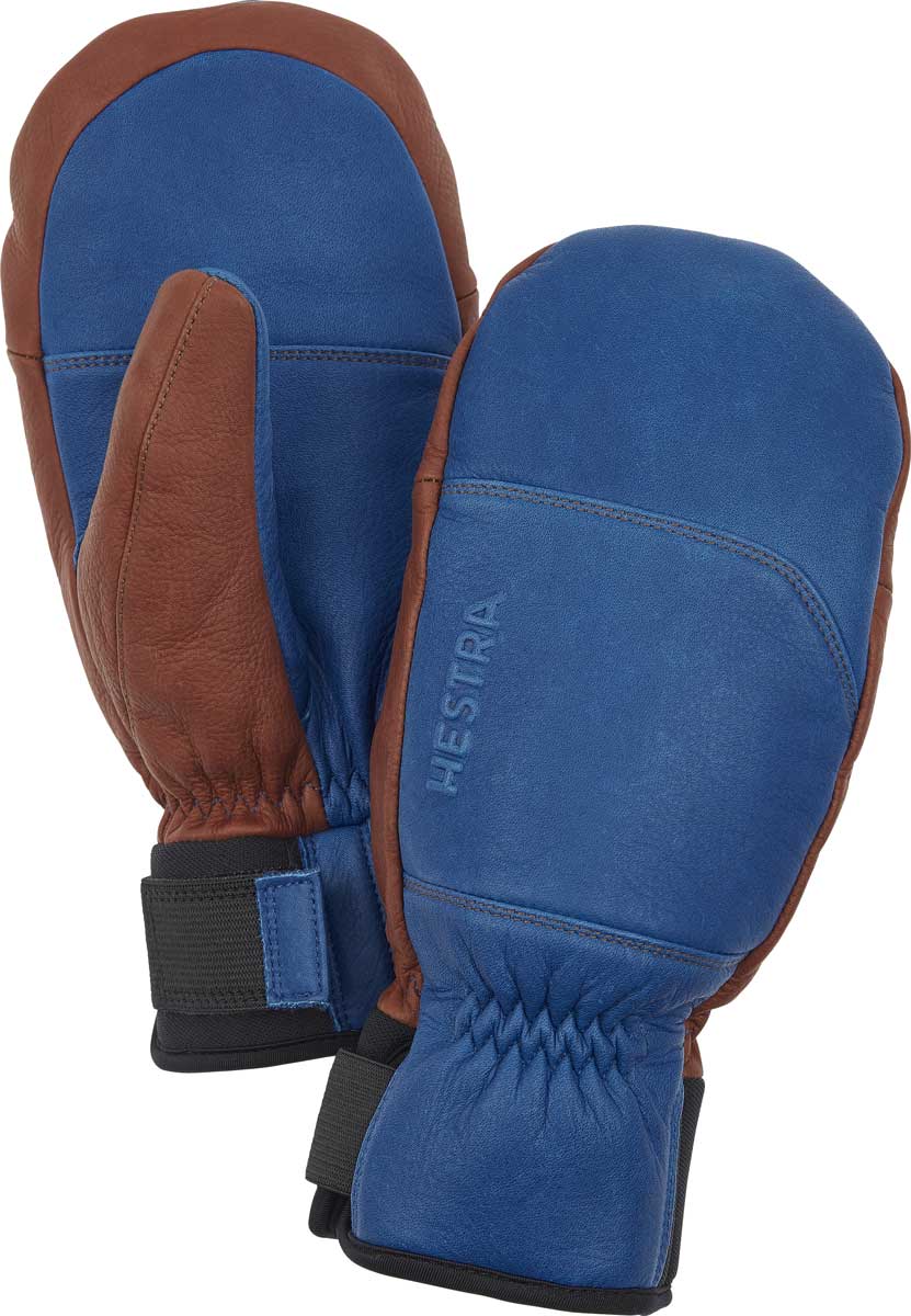 Hestra Omni Mitt in Royal Blue and Brown