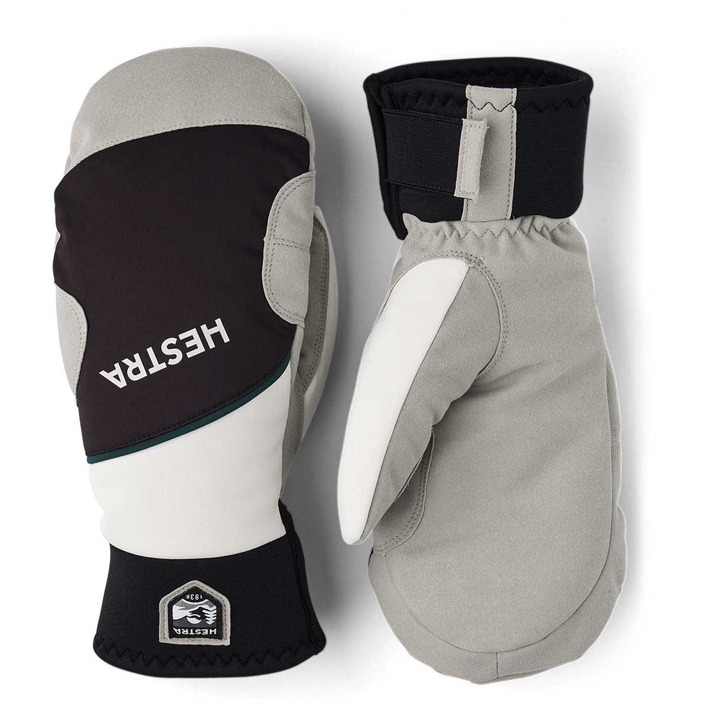 Hestra Comfort Tracker Mitten in Black and Ivory
