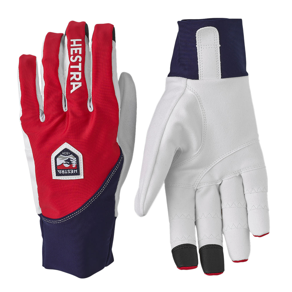 Hestra Ergo Grip Race Cut Glove in Red and Navy