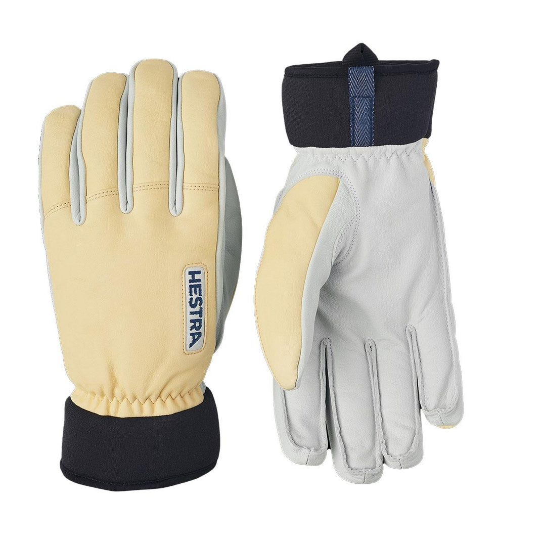 Hestra Army Leather Wool Terry Glove in Grey