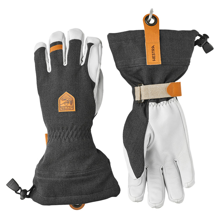 Hestra Army Leather Patrol Gauntlet Glove in Charcoal