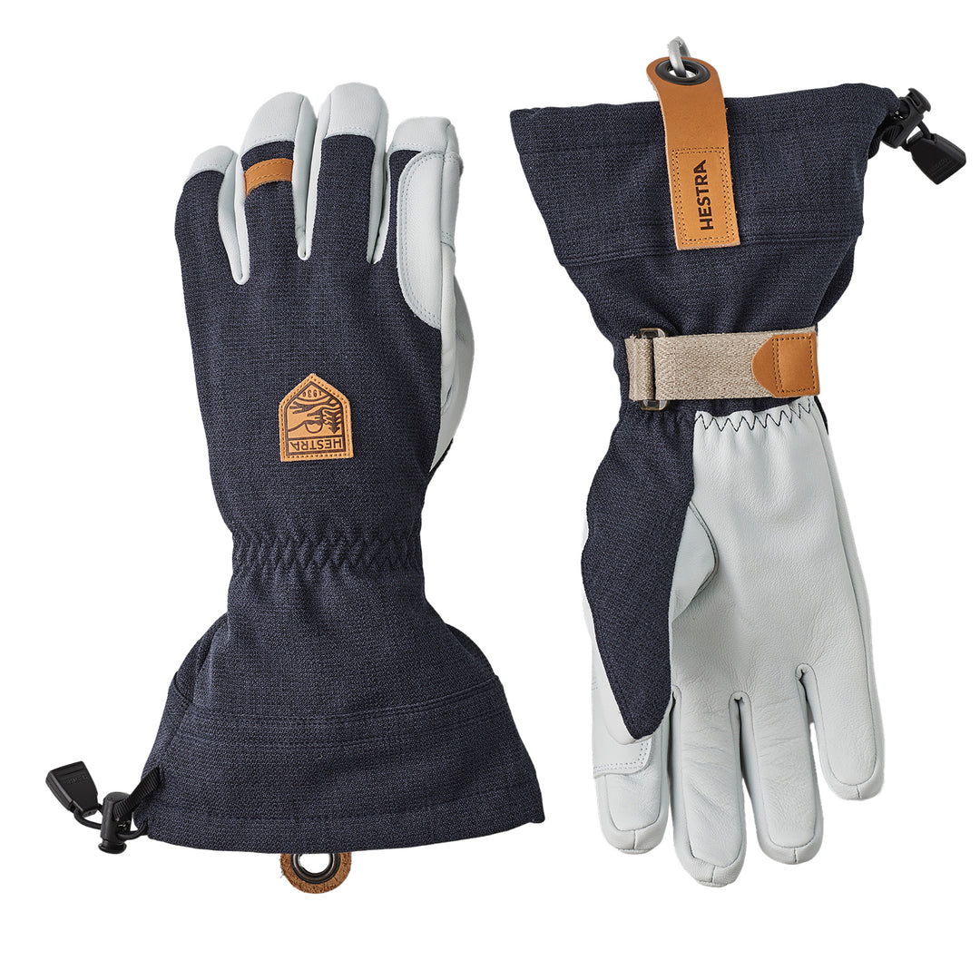 Hestra Army Leather Patrol Gauntlet Glove in Navy