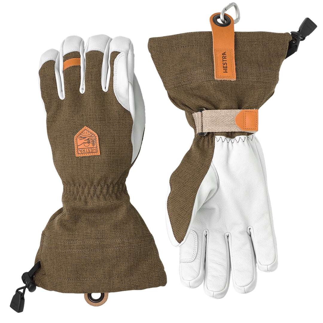 Hestra Army Leather Patrol Gauntlet Glove in Olive