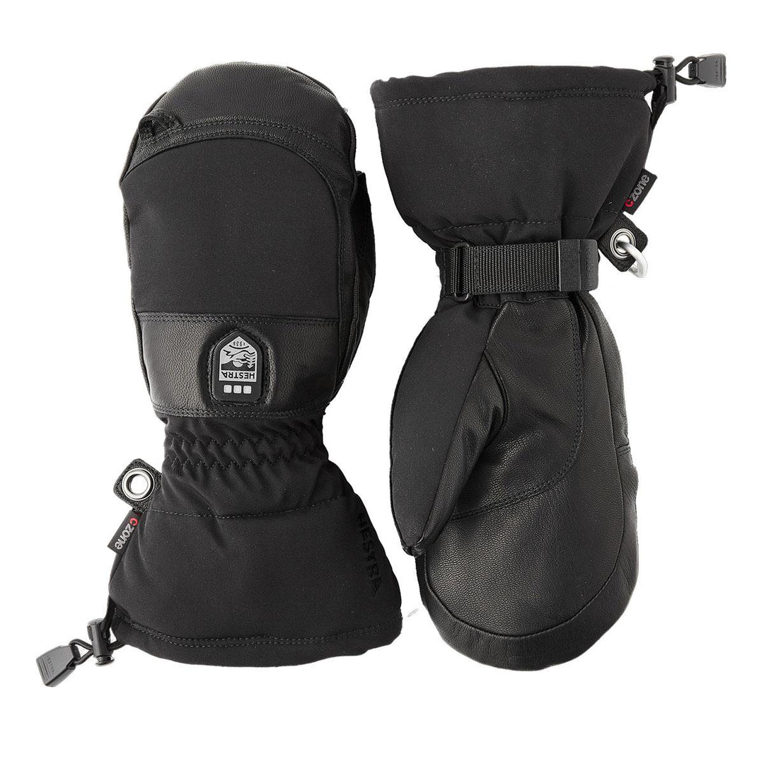 Hestra Heater Gauntlet Mitt in Black and Black