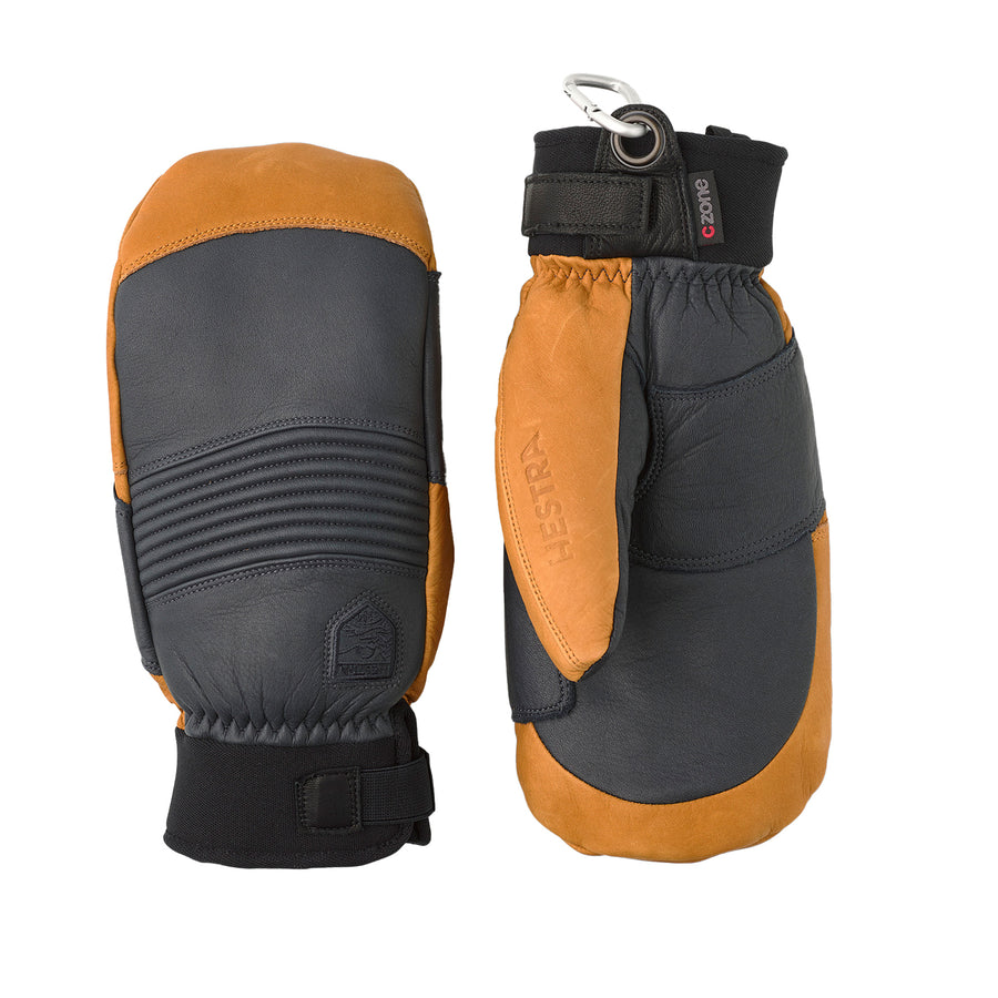 Hestra Freeride CZone Mitten in Grey and Cork
