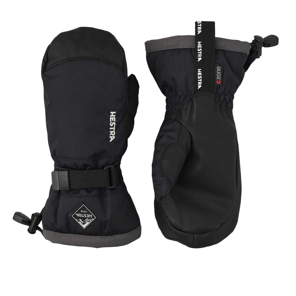 Hestra Gauntlet CZone Mitten Kids' in Graphite and Black