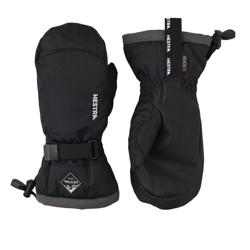Hestra Gauntlet CZone Mitten Kids' in Graphite and Black