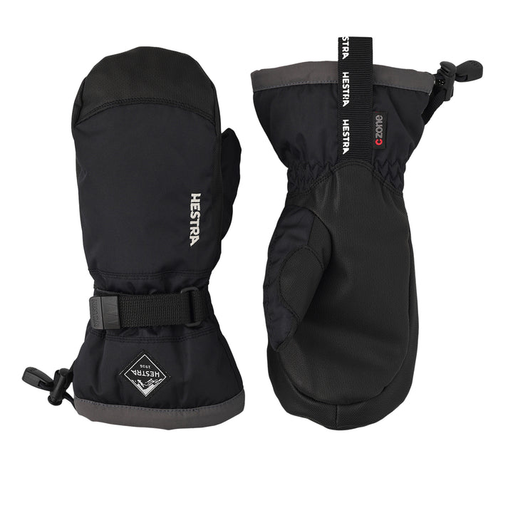Hestra Gauntlet CZone Mitten Kids' in Graphite and Black