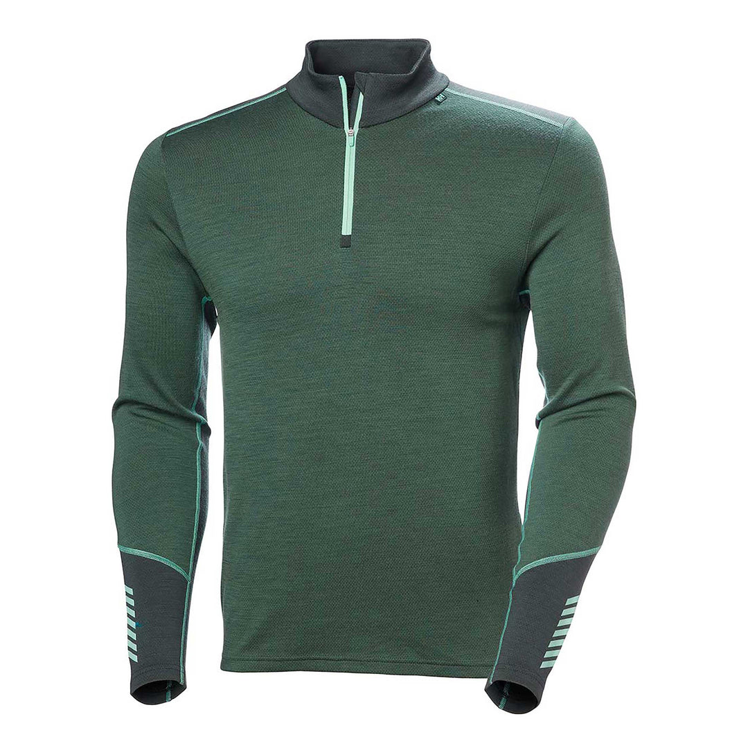 Helly Hansen Lifa Merino Midweight 1/2 Zip Top Men's in Jungle Green