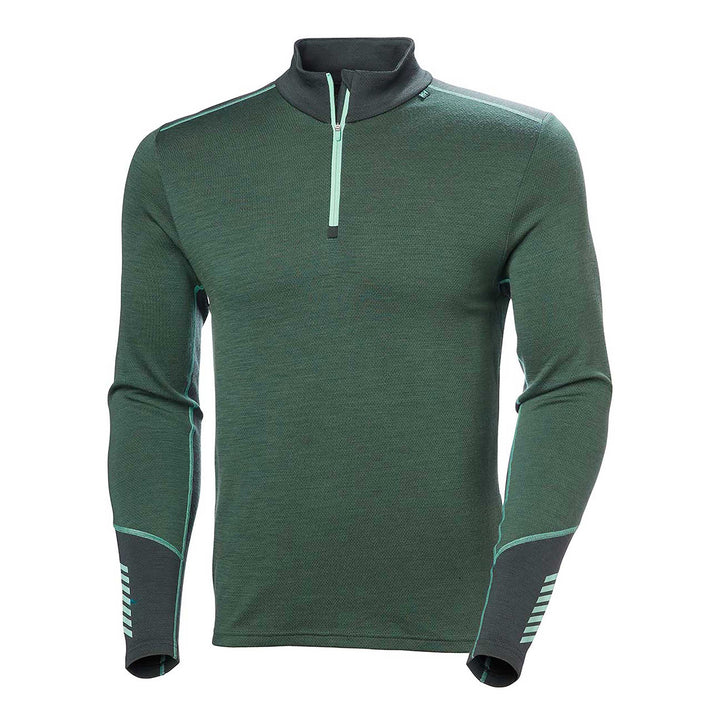 Helly Hansen Lifa Merino Midweight 1/2 Zip Top Men's in Jungle Green