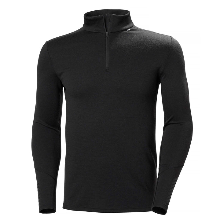 Helly Hansen Lifa Merino Midweight 1/2 Zip Top Men's in Matte Black