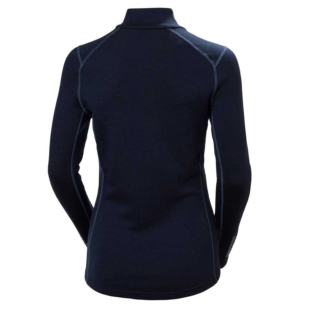 Helly Hansen Lifa Merino Midweight Graphic 1/2 Zip Top Women's in Navy Nordic Rose AOP