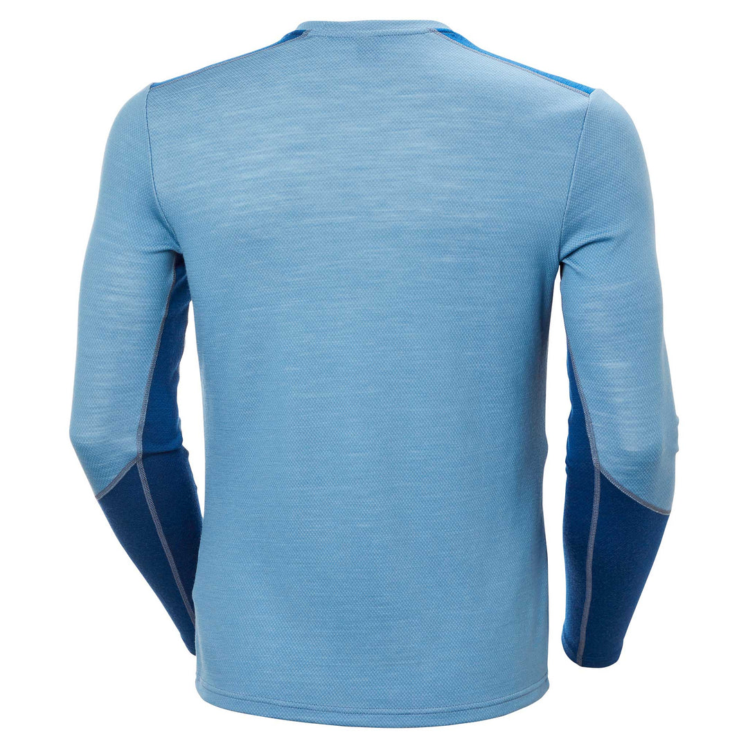Helly Hansen Lifa Merino Midweight Crew Top Men's in Blue Fog