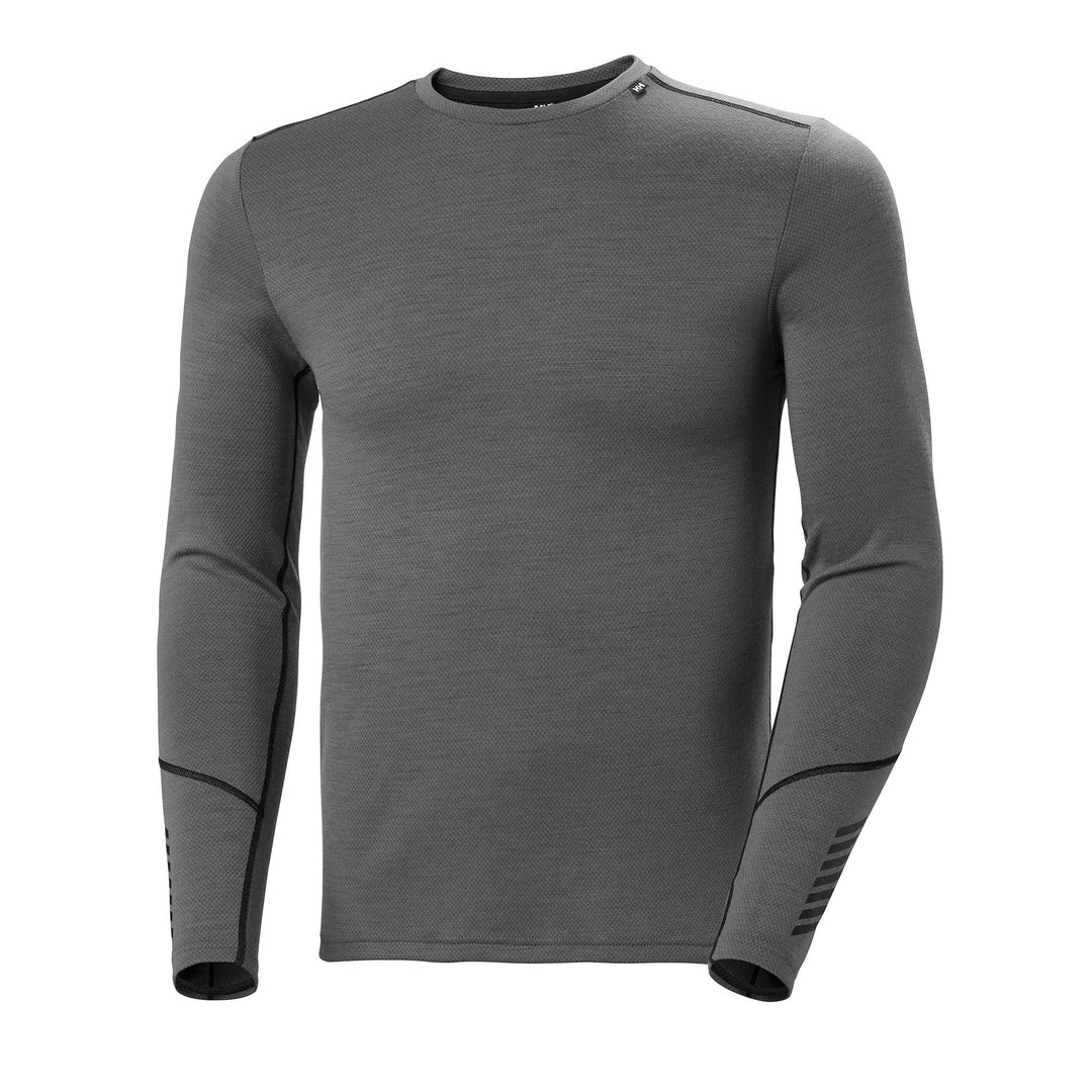 Helly Hansen Lifa Merino Midweight Crew Top Men's in Concrete
