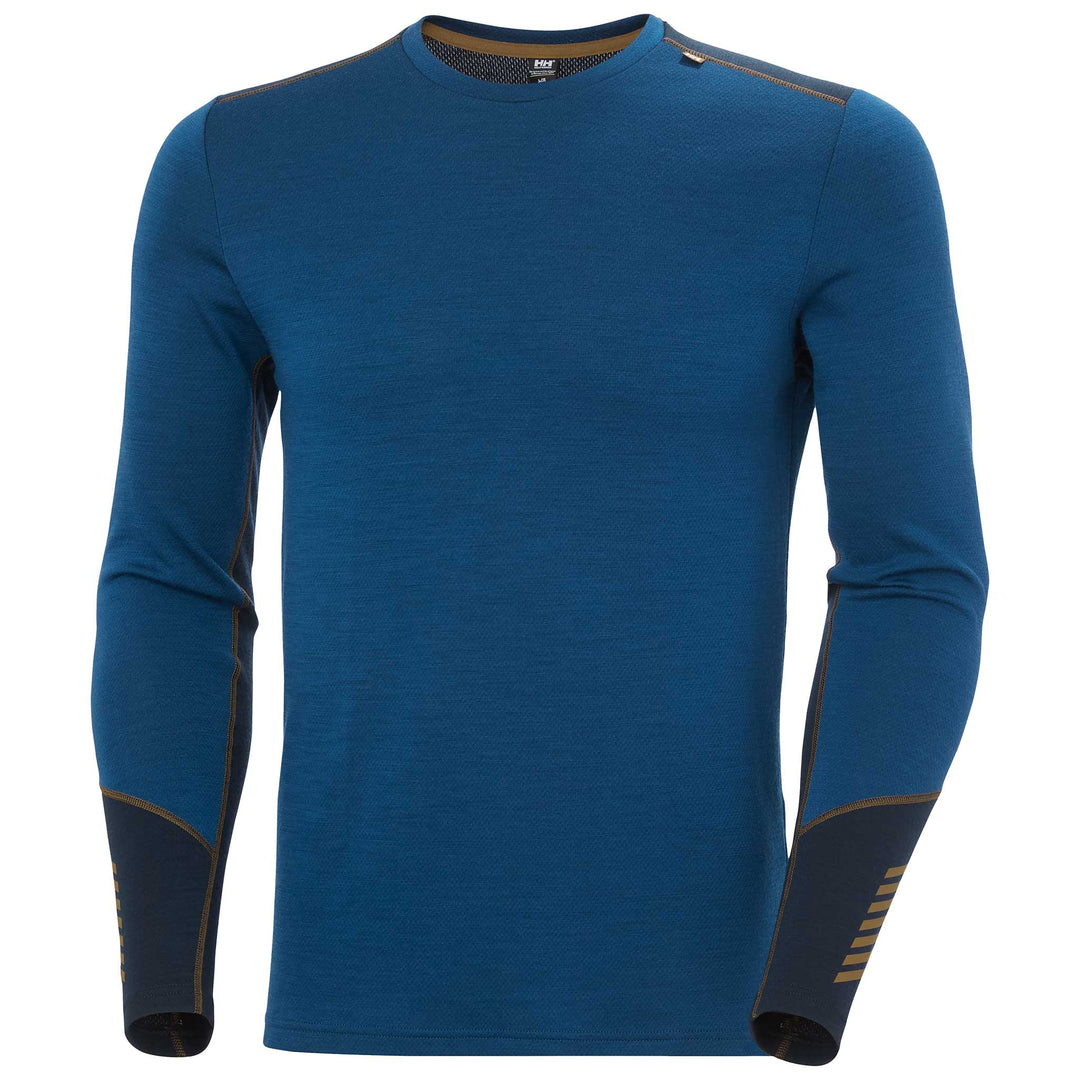 Helly Hansen Lifa Merino Midweight Crew Top Men's in Dark Blue