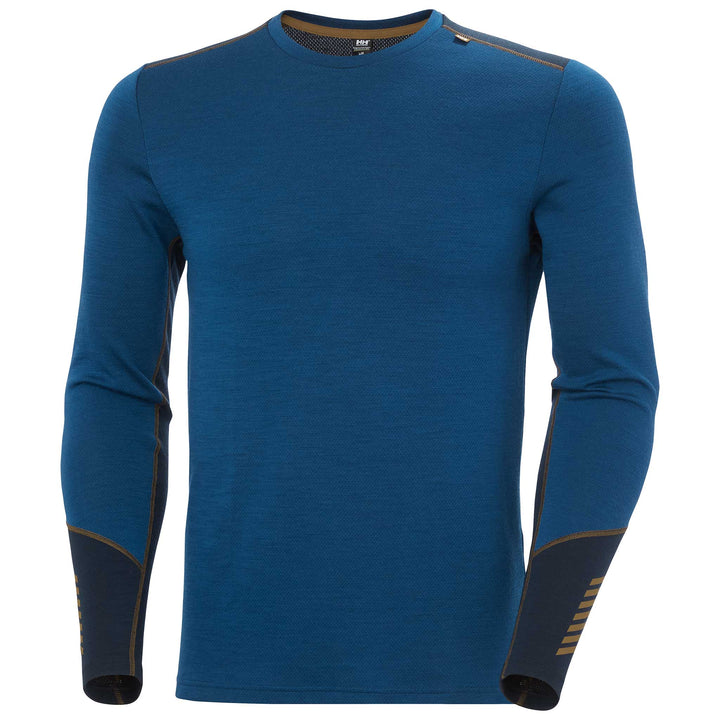 Helly Hansen Lifa Merino Midweight Crew Top Men's in Dark Blue