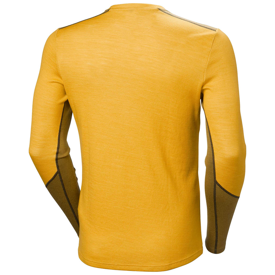 Helly Hansen Lifa Merino Midweight Crew Top Men's in Golden Glow