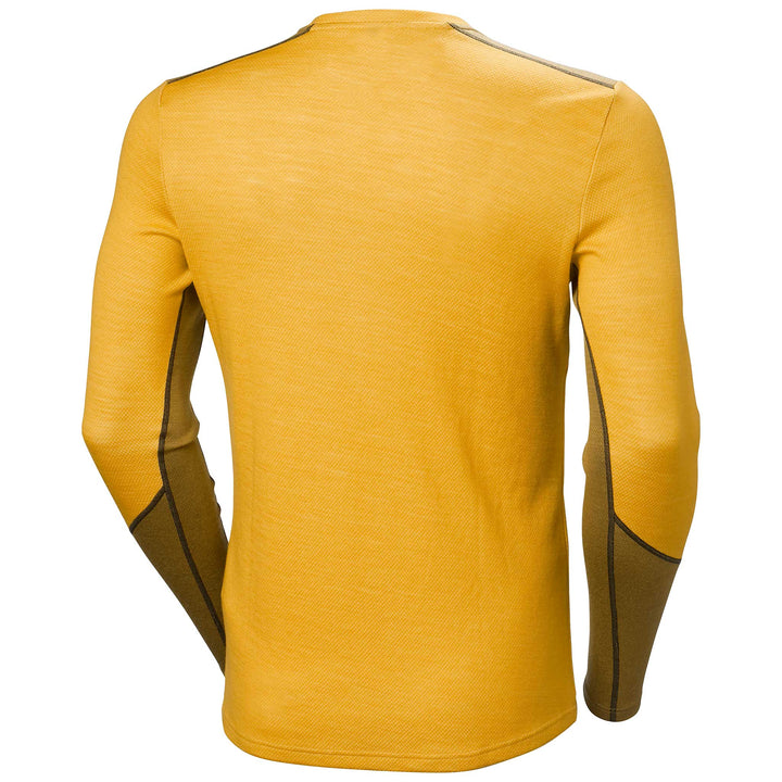 Helly Hansen Lifa Merino Midweight Crew Top Men's in Golden Glow